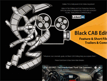 Tablet Screenshot of blackcabediting.com